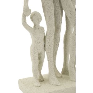 Mauro Ferretti Stons Figúrka Rodina 16x8x30,5 cm krémová