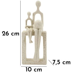 Mauro Ferretti Stons Figúrka Maternität 10x7x26 cm krémová dekorácia