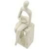 Mauro Ferretti Stons Figúrka krémová 8,5x6,5x24 cm čítajúca dekofigurka