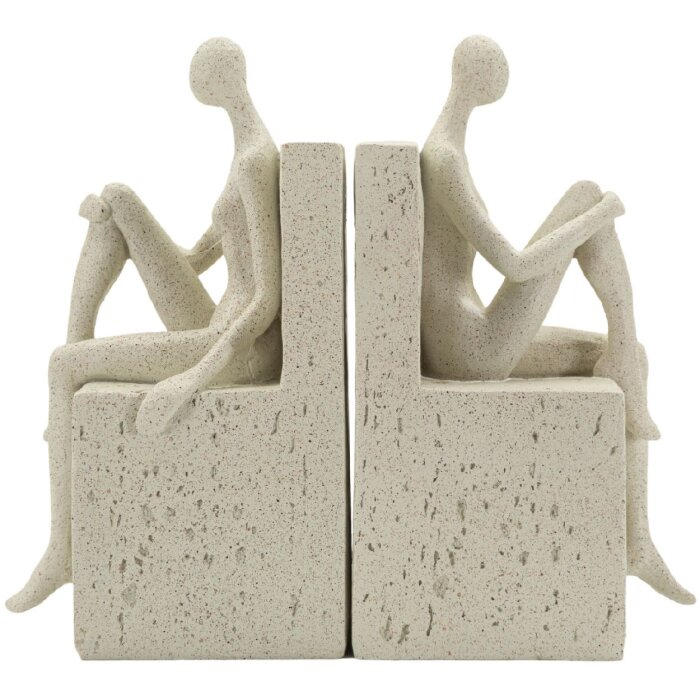 Mauro Ferretti opierka na knihy Stons 24x10x20,5 cm krémová