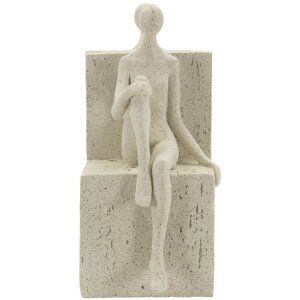 Mauro Ferretti opierka na knihy Stons 24x10x20,5 cm krémová