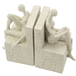 Mauro Ferretti opierka na knihy Stons 24x10x20,5 cm krémová