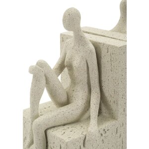 Mauro Ferretti opierka na knihy Stons 24x10x20,5 cm krémová