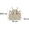 Mauro Ferretti opierka na knihy Stons 24x10x20,5 cm krémová