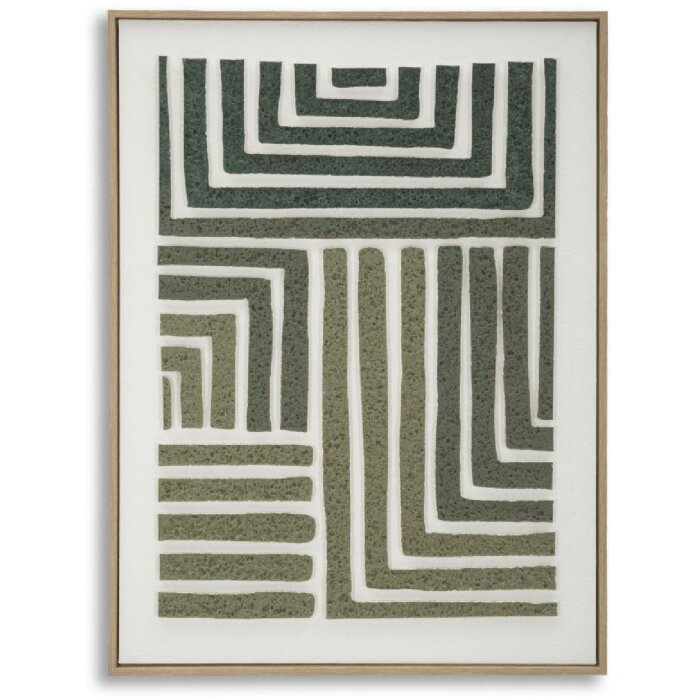Mauro Ferretti 3D obraz na plátne s rámom 60x80 cm - zelená
