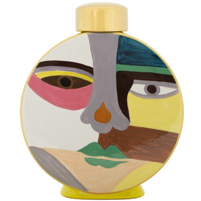 Mauro Ferretti Váza Piccassy Farebná okrúhla 23x9x28 cm