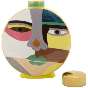 Mauro Ferretti Váza Piccassy Farebná okrúhla 23x9x28 cm