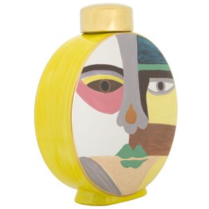 Mauro Ferretti Váza Piccassy Farebná okrúhla 23x9x28 cm