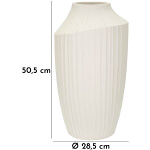 Mauro Ferretti Váza Ice 28,5x50,5 cm - Krémová