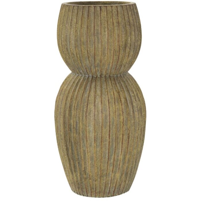 Mauro Ferretti Váza Brise Ø 25x52,5 cm trstinová zelená