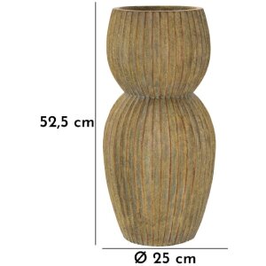 Mauro Ferretti Váza Brise Ø 25x52,5 cm trstinová zelená