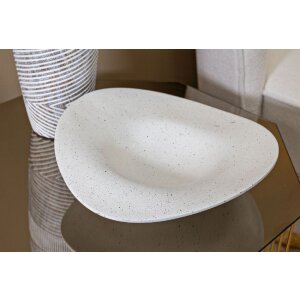 Mauro Ferretti Dekoračná misa Elegant 41x41x12 cm krémová