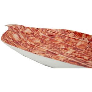 Mauro Ferretti Dekoratívna misa Tropfen Červená 50x18x4 cm