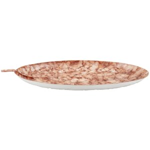 Mauro Ferretti Dekoračná misa Tropfen Browy 35x22x2,5 cm hnedá