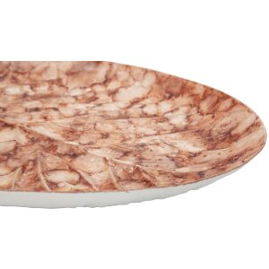 Mauro Ferretti Dekoračná misa Tropfen Browy 35x22x2,5 cm hnedá