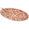 Mauro Ferretti Dekoračná misa Tropfen Browy 35x22x2,5 cm hnedá