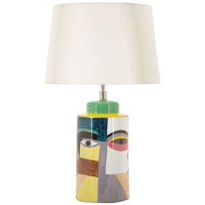 Mauro Ferretti stolná lampa Piccassy farebná E27 40x65 cm viacfarebná