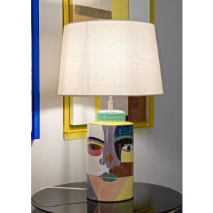 Mauro Ferretti stolná lampa Piccassy farebná E27 40x65 cm viacfarebná