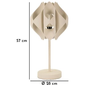 Mauro Ferretti stolná lampa Vesmír E27 28x57 cm krémová