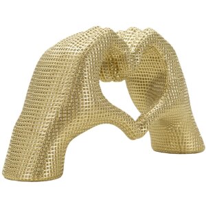 Socha Milujúce ruky Gold 25x7.5x13.5 cm