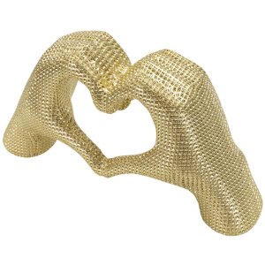 Socha Milujúce ruky Gold 25x7.5x13.5 cm