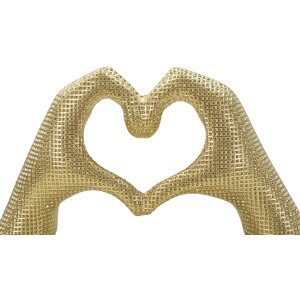 Socha Milujúce ruky Gold 25x7.5x13.5 cm