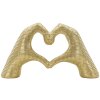 Socha Milujúce ruky Gold 25x7.5x13.5 cm