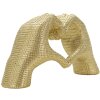 Socha Milujúce ruky Gold 25x7.5x13.5 cm