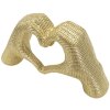 Socha Milujúce ruky Gold 25x7.5x13.5 cm