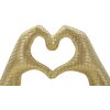 Socha Milujúce ruky Gold 25x7.5x13.5 cm