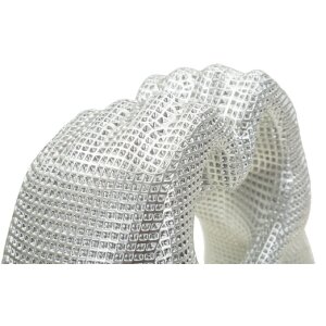 Socha „Lover Silver“ Polyresin strieborná 25x7.5x13.5 cm Srdce