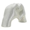 Socha „Lover Silver“ Polyresin strieborná 25x7.5x13.5 cm Srdce