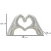 Socha „Lover Silver“ Polyresin strieborná 25x7.5x13.5 cm Srdce