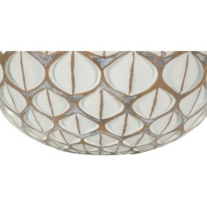 Mauro Ferretti Váza Tibet Ø 27x27 cm biela