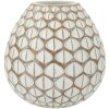 Mauro Ferretti Váza Tibet Ø 27x27 cm biela
