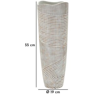 Mauro Ferretti Váza Holzig Ø 19x55 cm praná bielizna
