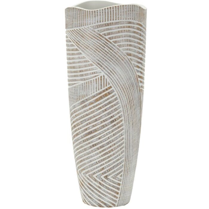 Mauro Ferretti Váza Holzig Ø 18x45 cm biela