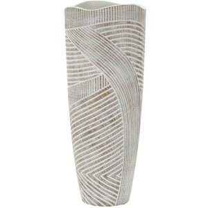 Mauro Ferretti Váza Holzig Ø 18x45 cm biela
