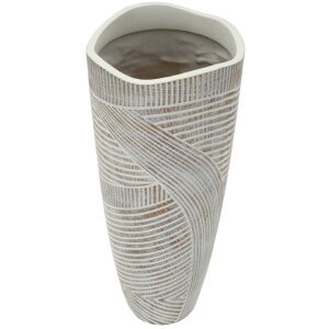 Mauro Ferretti Váza Holzig Ø 18x45 cm biela