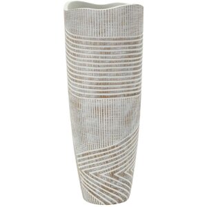 Mauro Ferretti Váza Holzig Ø 18x45 cm biela