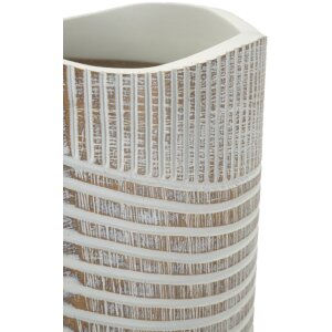Mauro Ferretti Váza Holzig Ø 18x45 cm biela