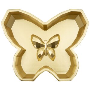 Miska Butterfly 20,5x17,5x3 cm zlatá