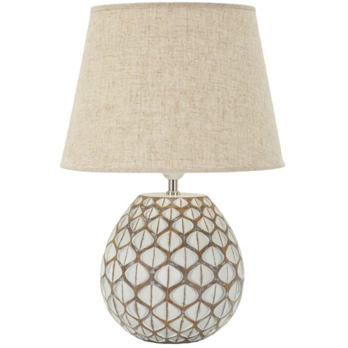 Mauro Ferretti Stolná lampa Tibet Ø35x52 cm White Wash