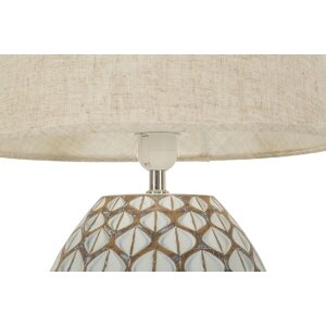 Mauro Ferretti Stolná lampa Tibet Ø35x52 cm White Wash