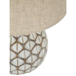 Mauro Ferretti Stolná lampa Tibet Ø35x52 cm White Wash