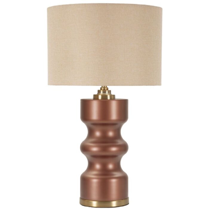 Rosenthal stolná lampa sklo hnedá zlatá Ø40.5x69.5cm
