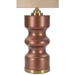 Rosenthal stolná lampa sklo hnedá zlatá Ø40.5x69.5cm
