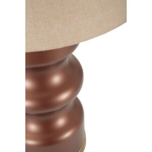 Rosenthal stolná lampa sklo hnedá zlatá Ø40.5x69.5cm