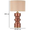 Rosenthal stolná lampa sklo hnedá zlatá Ø40.5x69.5cm