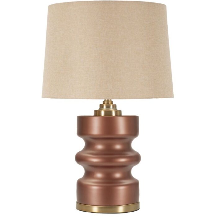 Rosenthal stolná lampa sklo hnedá zlatá Ø 36.5x56.5cm